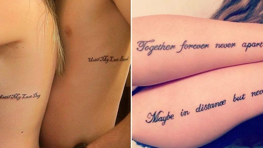 47 tatuajes para mejores amigos: Inspírate con frases para hombres y mujeres - citasdelibros.com